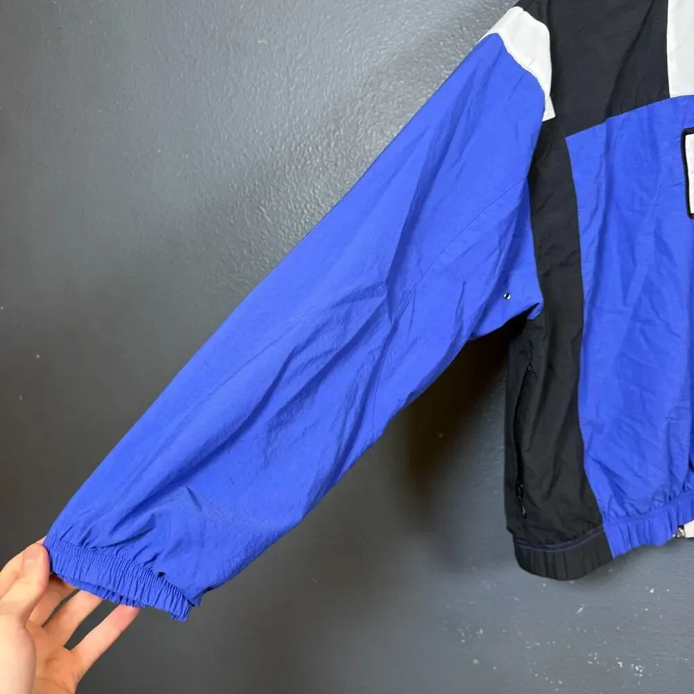 Nike S men’s blue light jacket big back logo olympic vintage Y2K